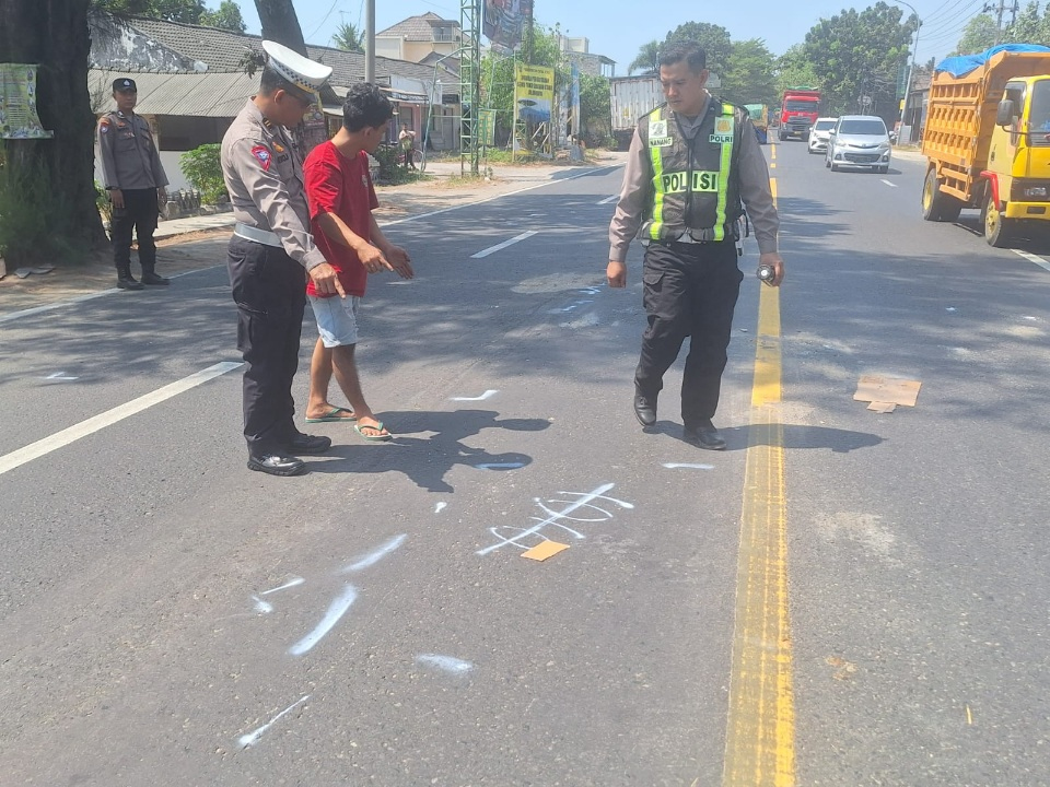 Hendak Belok, Pemotor Tewas Terlindas Truk di Pantura&nbsp;Tuban